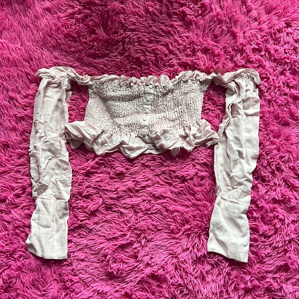 Off the shoulder crop top